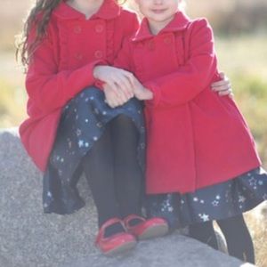 Gymboree red girls peacoat. Size 10 or 4. Worn for photos and a few events.